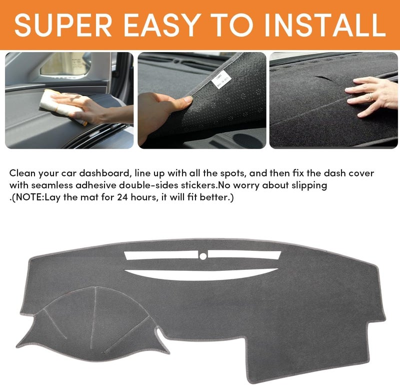 ZIYIZE Dash Cover Mat for Toyota Camry 2007 2008 2009 2010 2011 Dashboard Cover Mat Interior Accessories Non-Slip Pad Carpet Sunshield Protector - Image 5